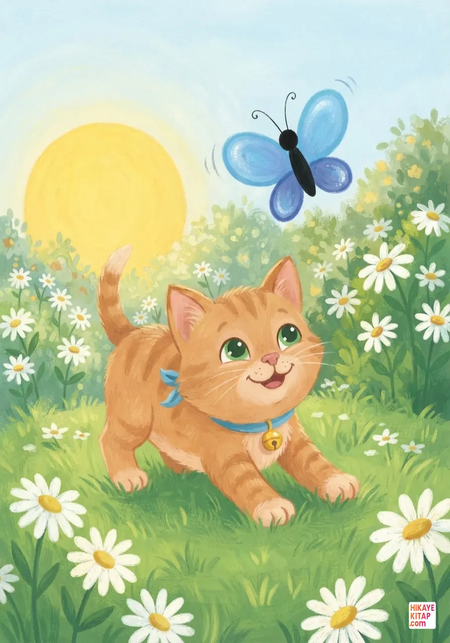 The Little Cat and the Blue Butterfly 1 image