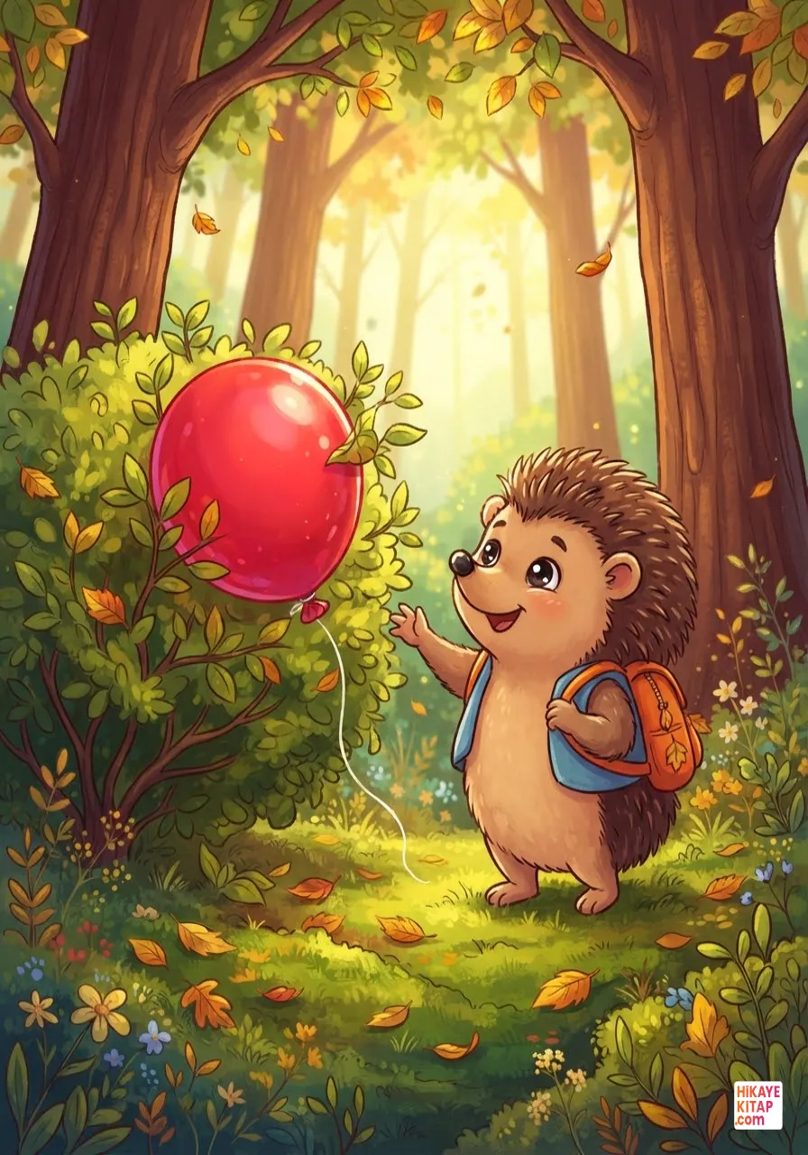 Minik Kirpi Boncuk ve Uçan Balon 1 görseli