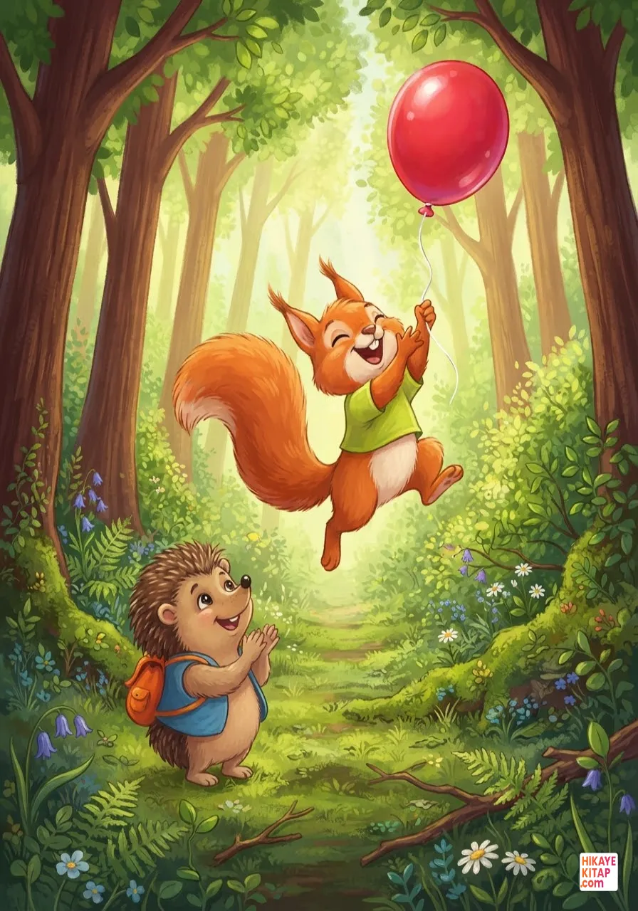 Minik Kirpi Boncuk ve Uçan Balon Sayfa 4 görseli