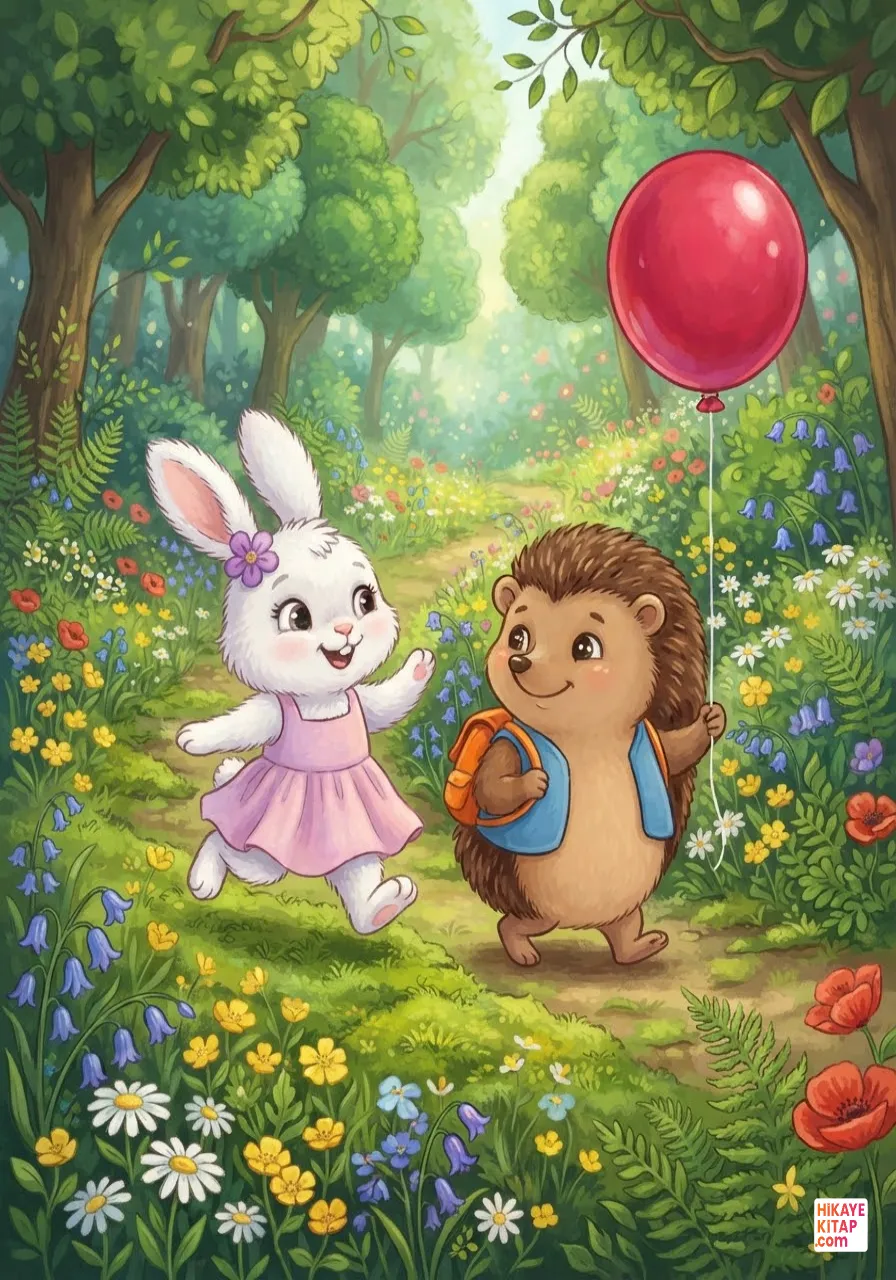 Minik Kirpi Boncuk ve Uçan Balon Sayfa 5 görseli