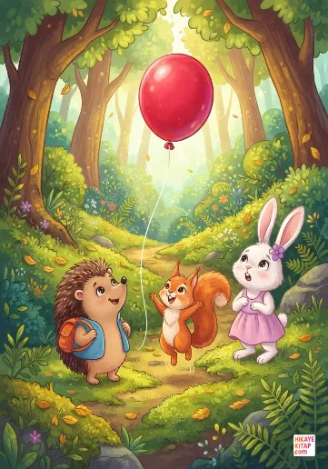 Minik Kirpi Boncuk ve Uçan Balon kapak