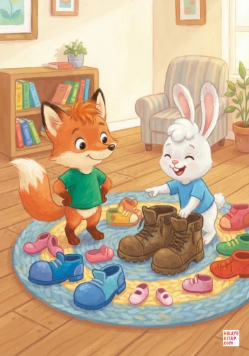 Minik Tilki Tarçın ve Komik Ayakkabılar kapak