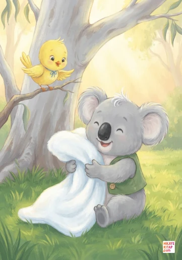 Minik Koala Koko ve Yumuşak Battaniye kapak