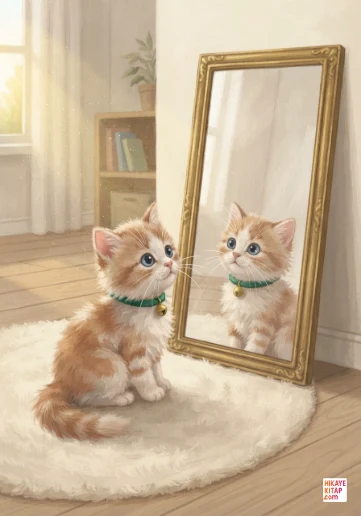Minik Kedi Misket ve Aynadaki Arkadaş kapak