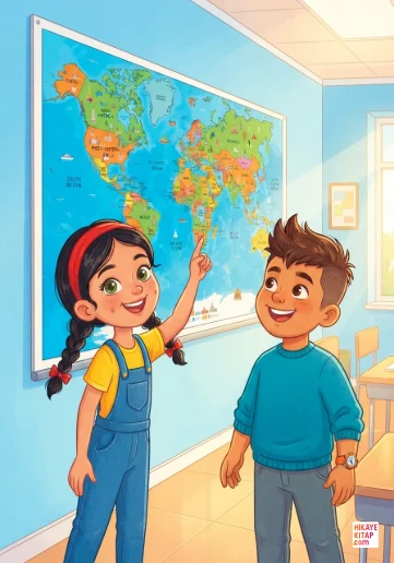 Merve ve Küçük Dünya Haritası kapak